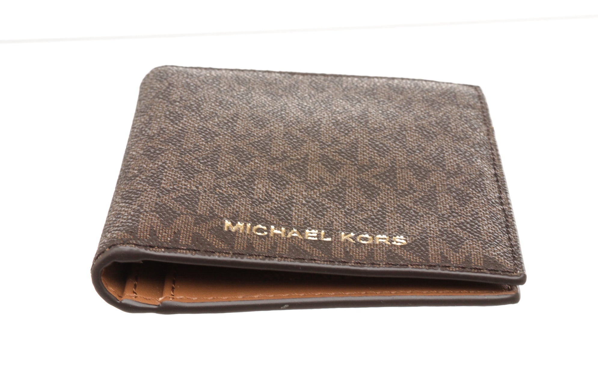Michael Kors Brown Monogram Fold Wallet