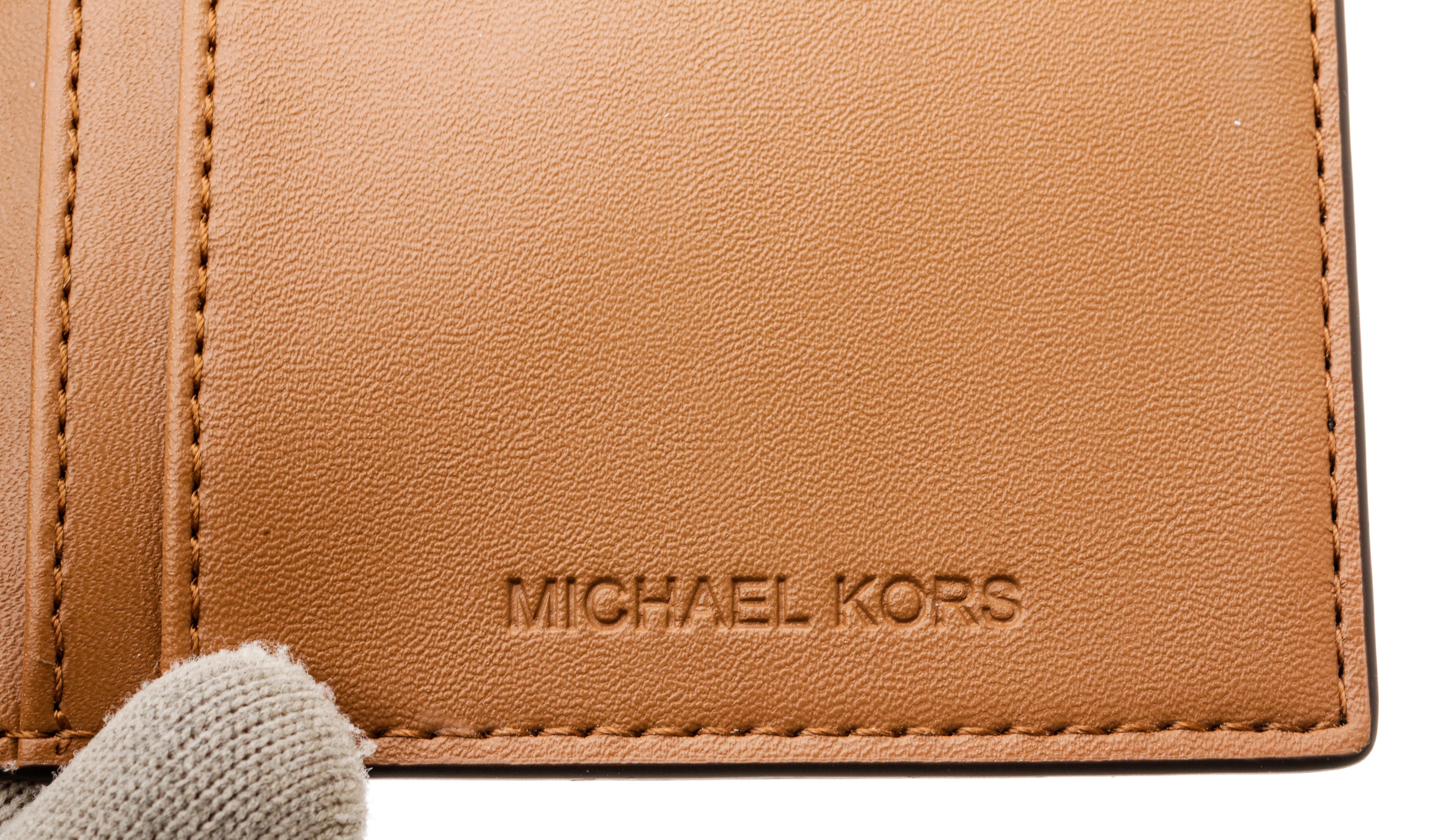 Michael Kors Brown Monogram Fold Wallet