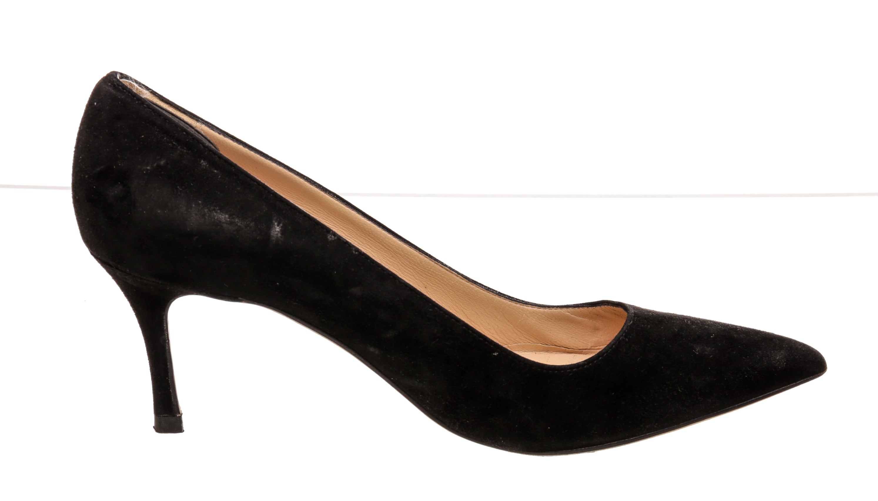 Manolo Blahnik Black Suede Pumps Size 37