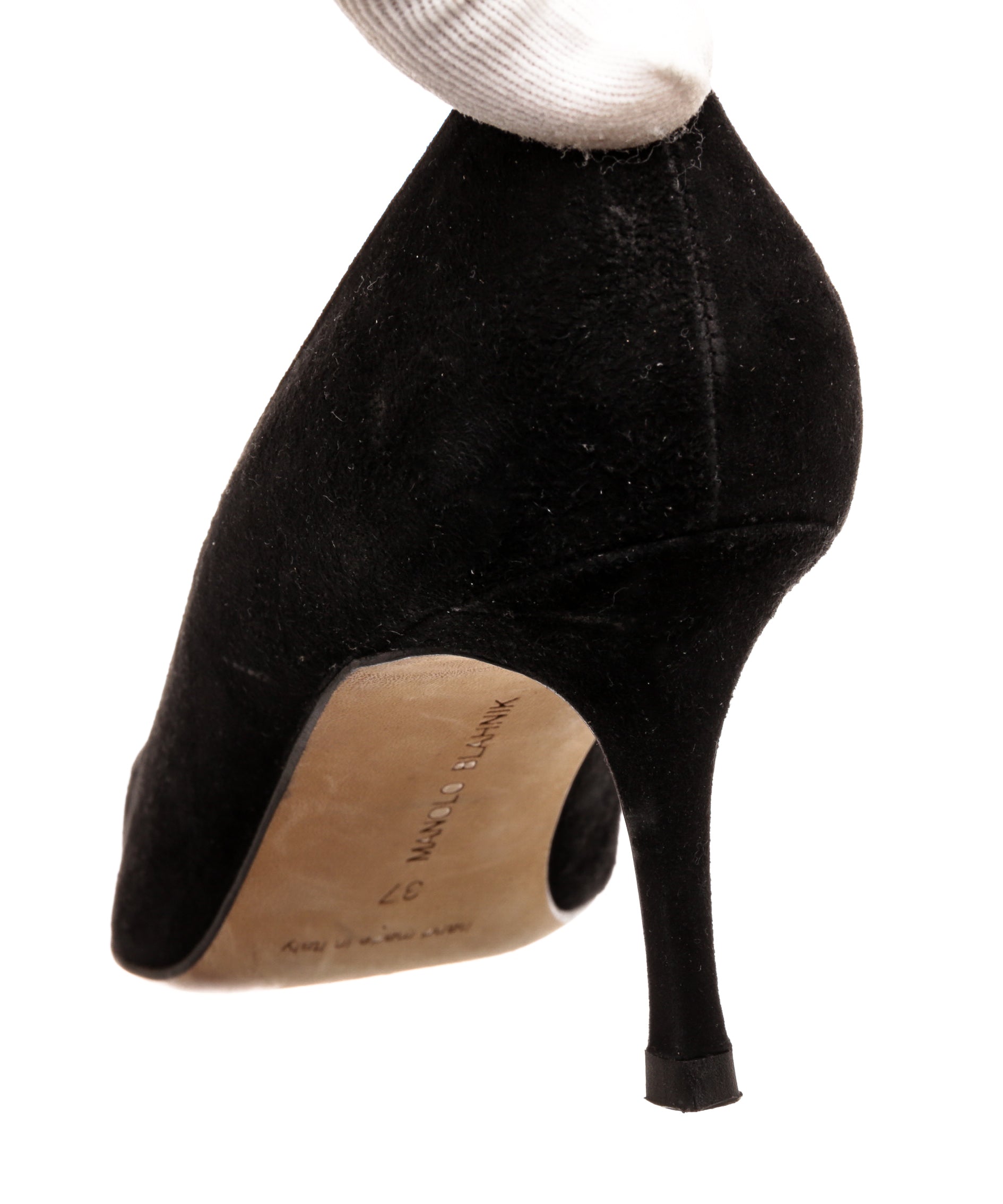 Manolo Blahnik Black Suede Pumps Size 37