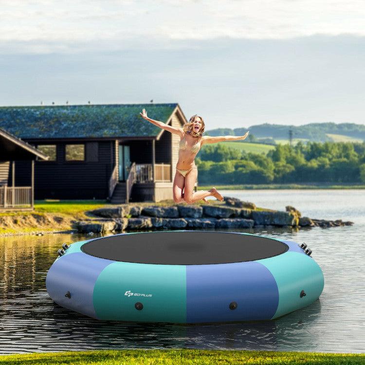 Inflatable Water Bouncer Trampoline with Pump and Anchor