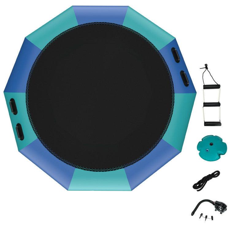 Inflatable Water Bouncer Trampoline with Pump and Anchor