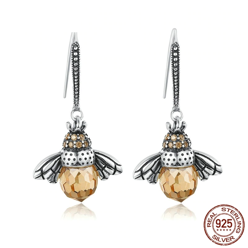 Dancing BeeEarrings (925 Sterling Silver)