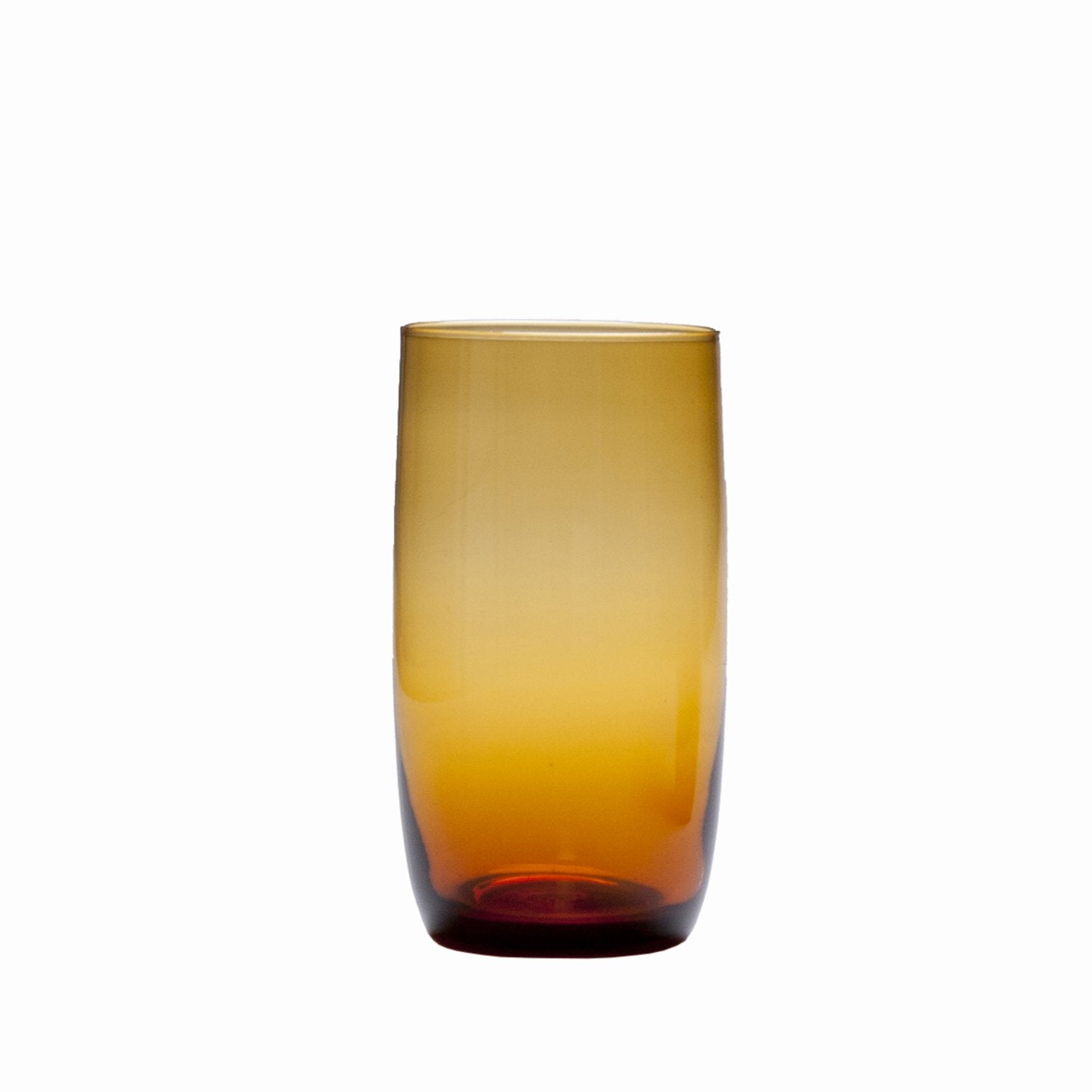 D&V Glass Gala Collection Iced Beverage/Cocktail Glass 19 Ounce, Amber