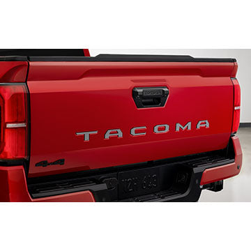 Toyota OEM Tailgate Tacoma Letter Insert - Gunmetal | 2024+ Toyota Tacoma