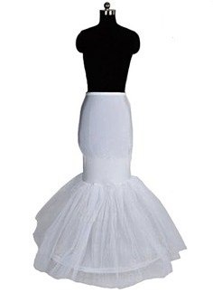 Petticoat-Bridal-Mermaid-Cotton-Crinoline-Flared-Trumpet-Underskirt-Ivory