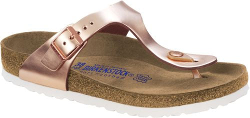 Birkenstock thong sandal Gizeh NL WB Metallic Copper