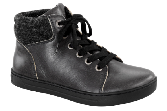 Birkenstock Bartlett Ankle Boots Regular black leather asphalt