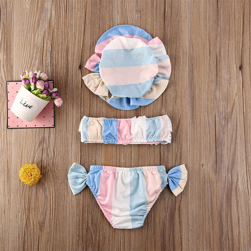 Infant Girls Ice Cream Dreams 3-Piece Boutique Bikini Set