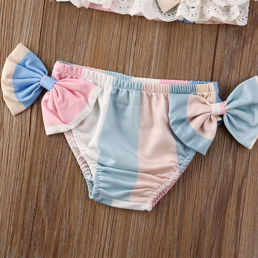 Infant Girls Ice Cream Dreams 3-Piece Boutique Bikini Set