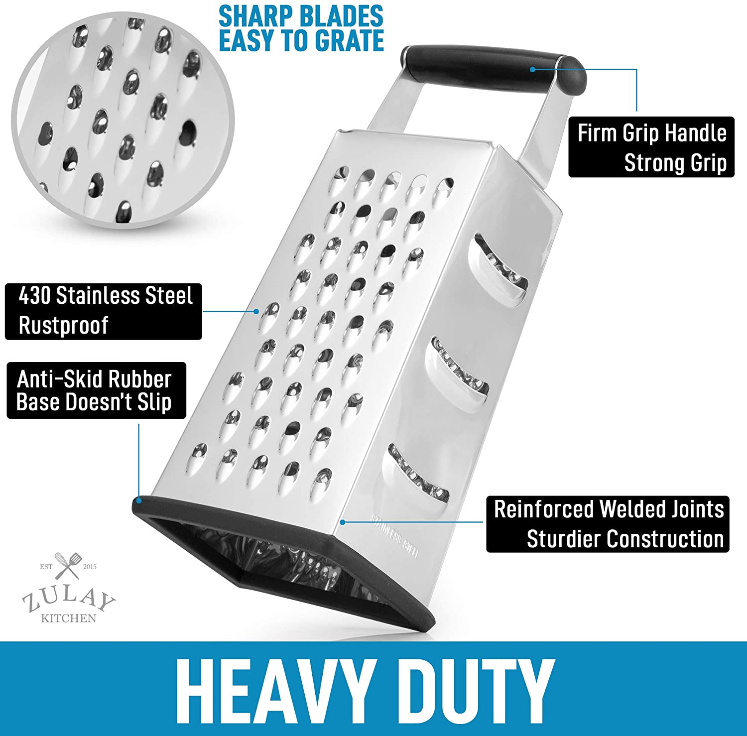 Cheese Grater With Easy Grip Handle