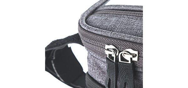 Bicycle handlebar bag-Double zipper