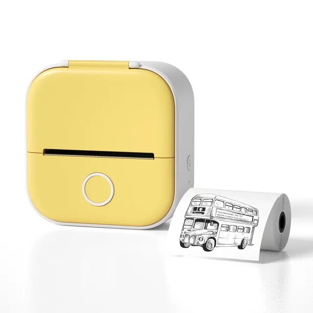 Portable Sticker Printer Mini Thermal Label Printer Bluetooth