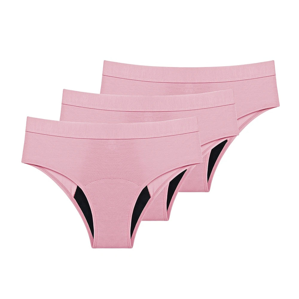Reusable Washable Incontinence Panties Women Bamboo Discharge Bladder Control Panties 4 Layers Period Panties