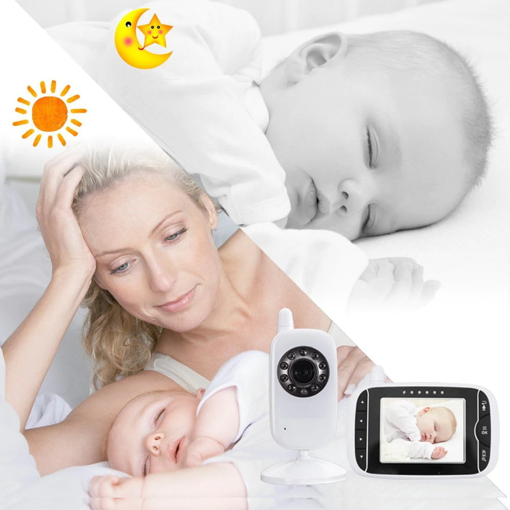 Wired Video Baby Monitor 3.2Inch with Night Vision