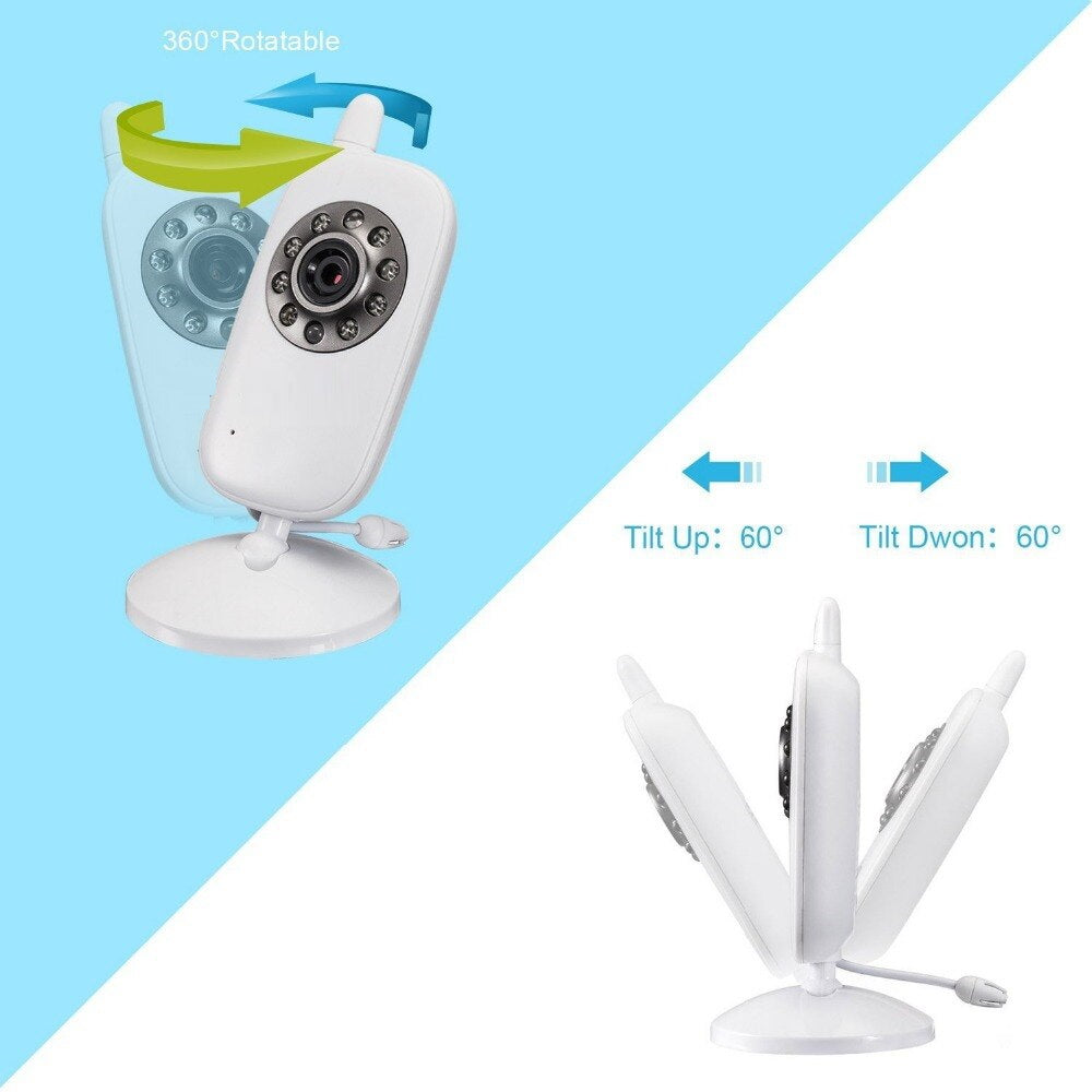 Wired Video Baby Monitor 3.2Inch with Night Vision