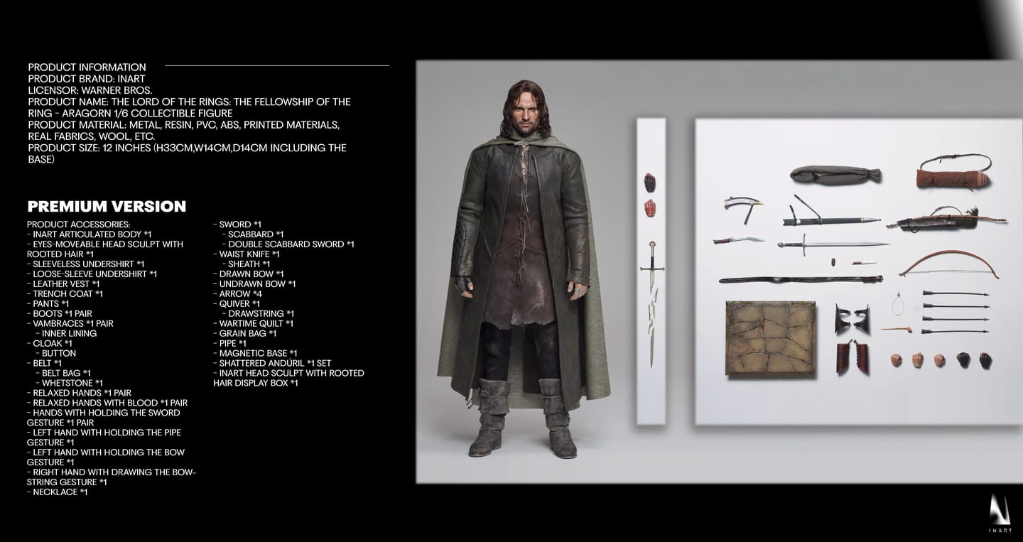 Aragorn 1/6 Collectible Figure Premium Version