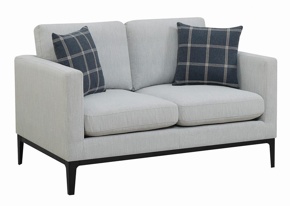 Apperson - Loveseat - Pearl Silver