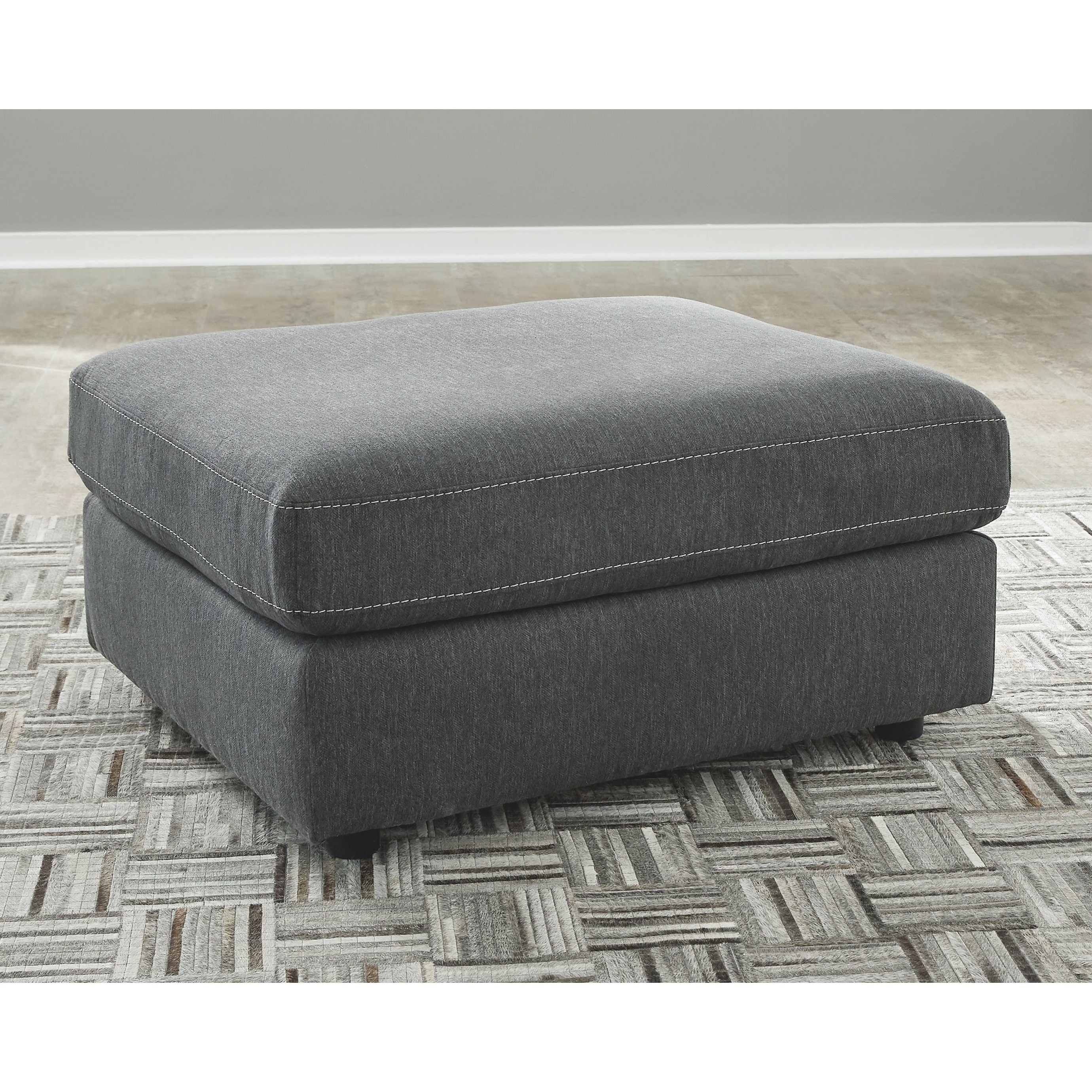 Candela - Charcoal - Oversized Accent Ottoman