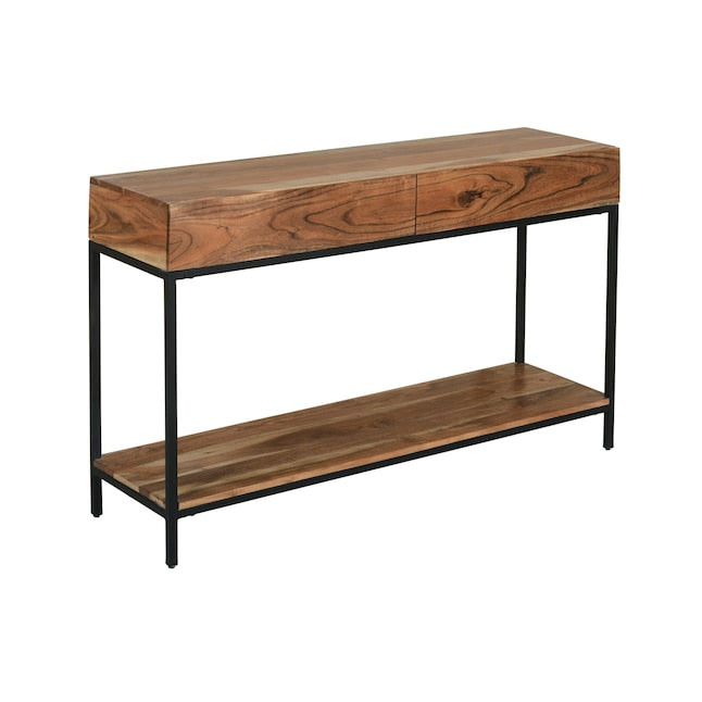 Coast to Coast Arcadia Wood 2 Drawer Console in Springdale Natural