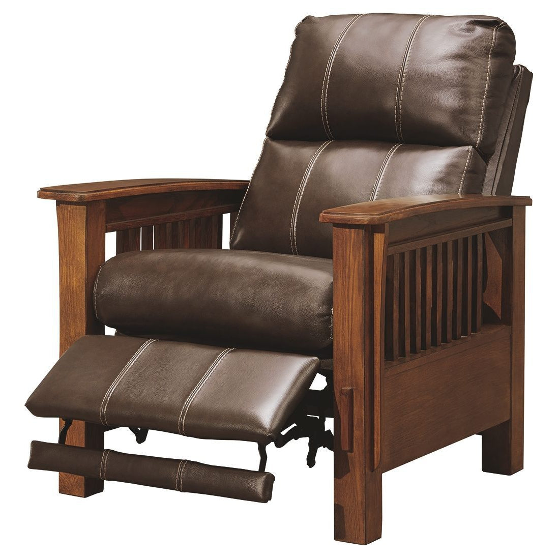 Cowlitz - Chocolate - High Leg Recliner