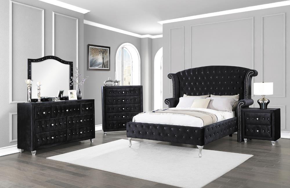 Deanna Bedroom - Queen Bed - Black
