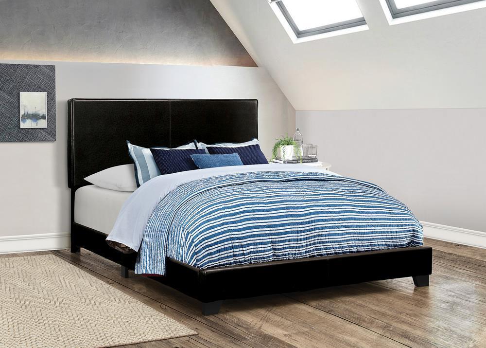 Dorian - Upholstered Bed - Black - California King Bed