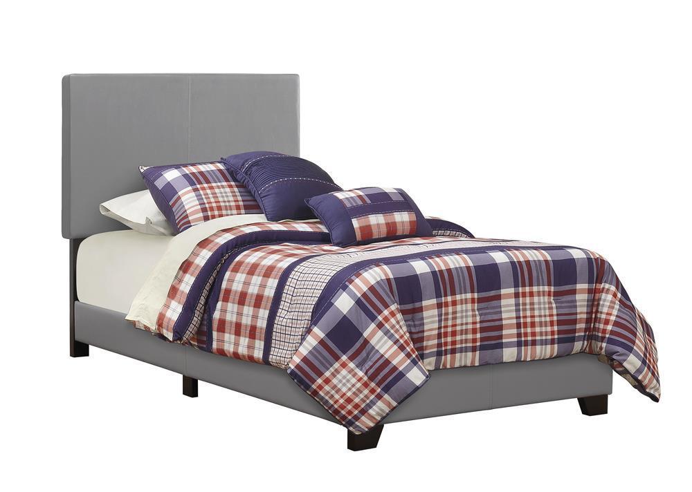 Dorian - Upholstered Bed - Grey - Twin Bed