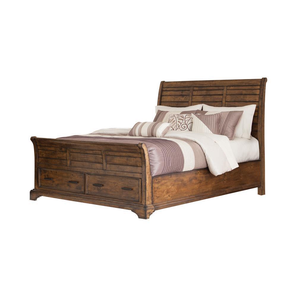 Elk Grove - Queen Bed - Light Brown