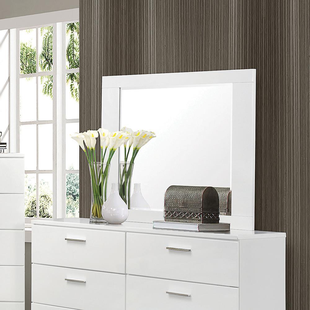 Felicity - Rectangle Dresser Mirror - White