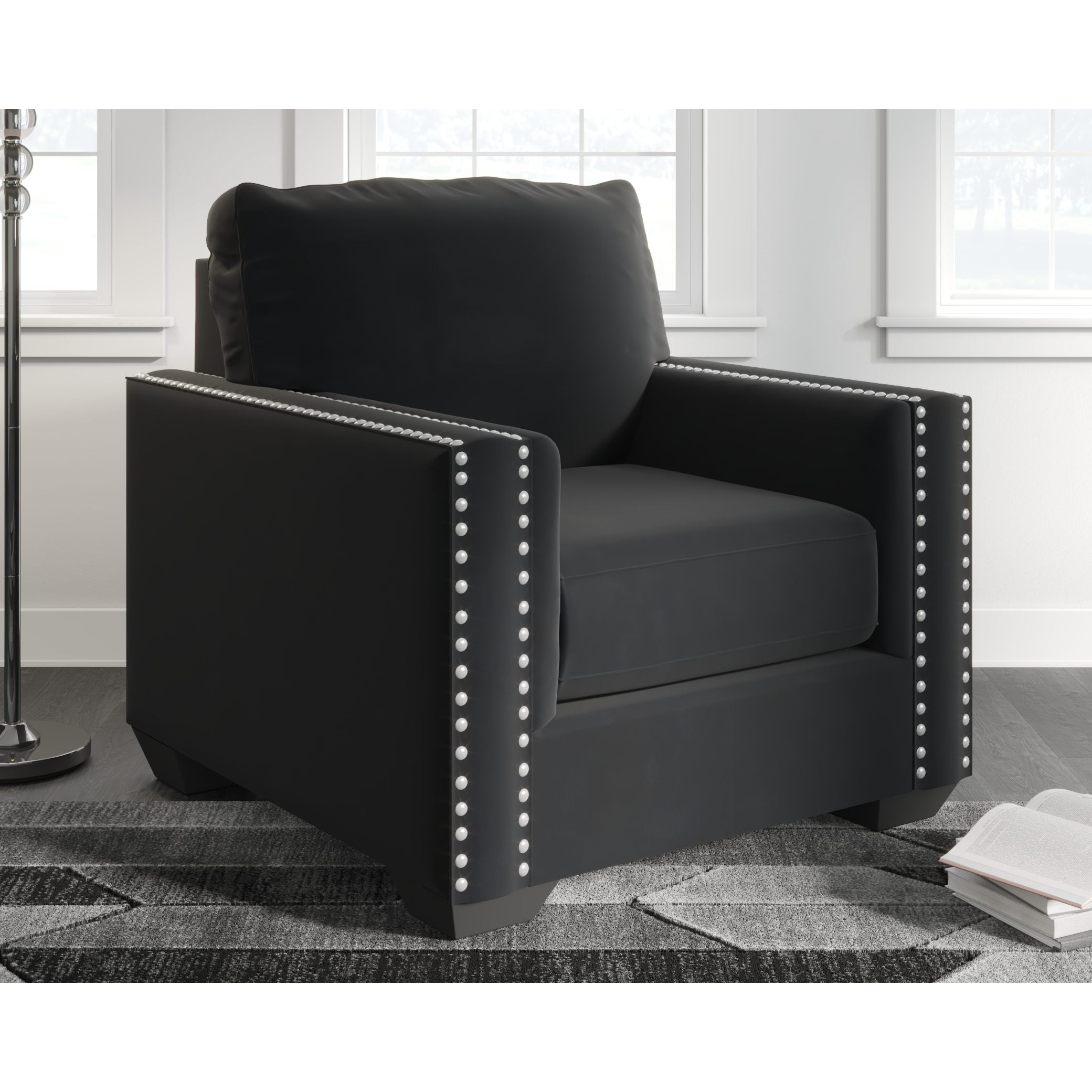 Gleston - Onyx - 2 Pc. - Chair, Ottoman