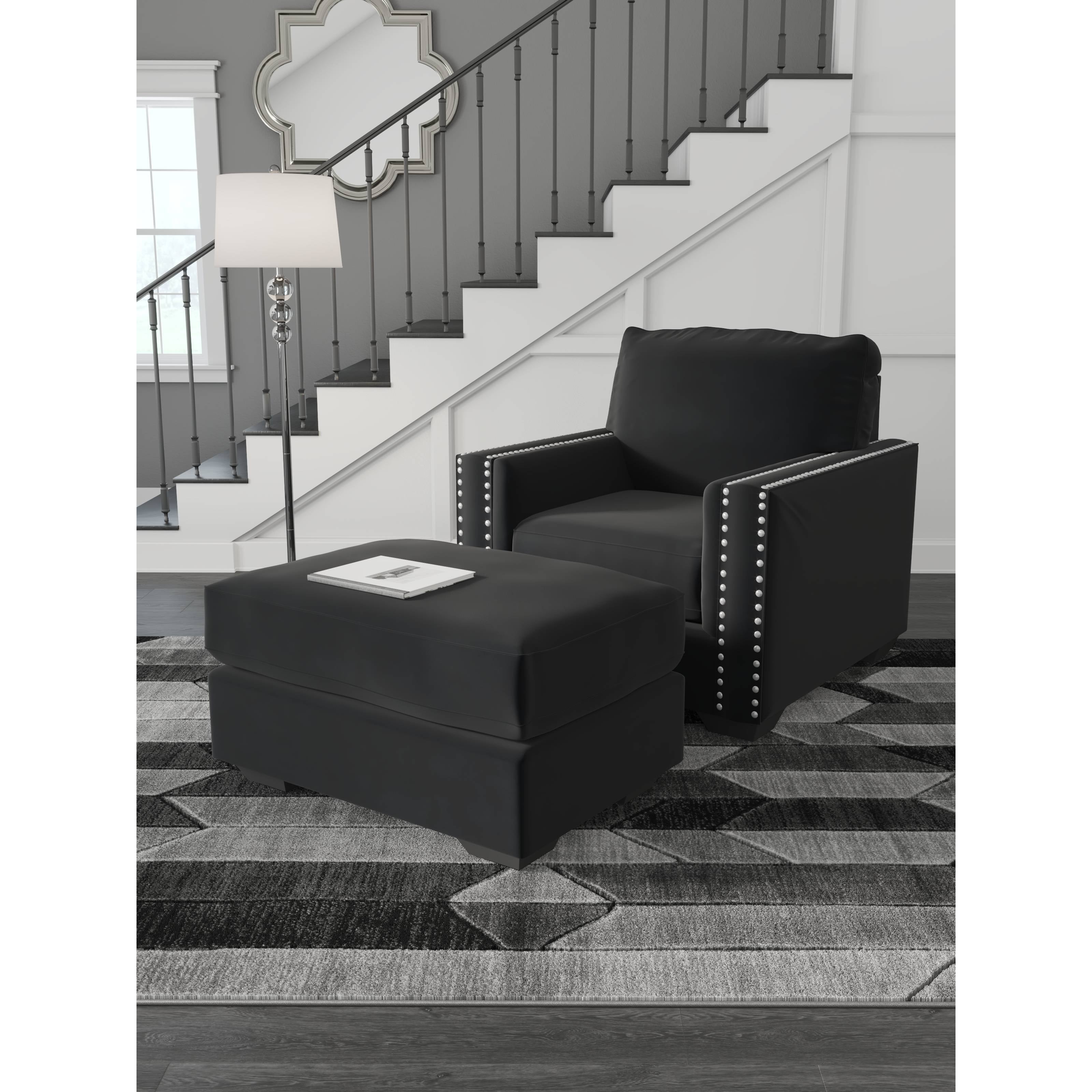 Gleston - Onyx - 2 Pc. - Chair, Ottoman