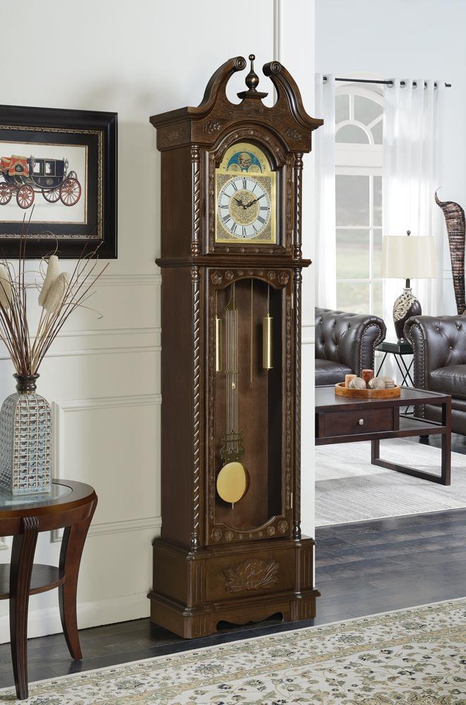 Grandfather Clock With Chime - Brown