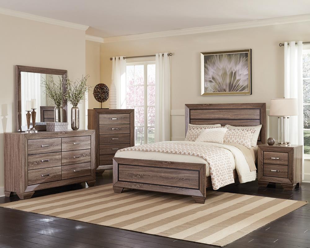 Kauffman - California King Bed - 53.5 - Wood - Light Brown