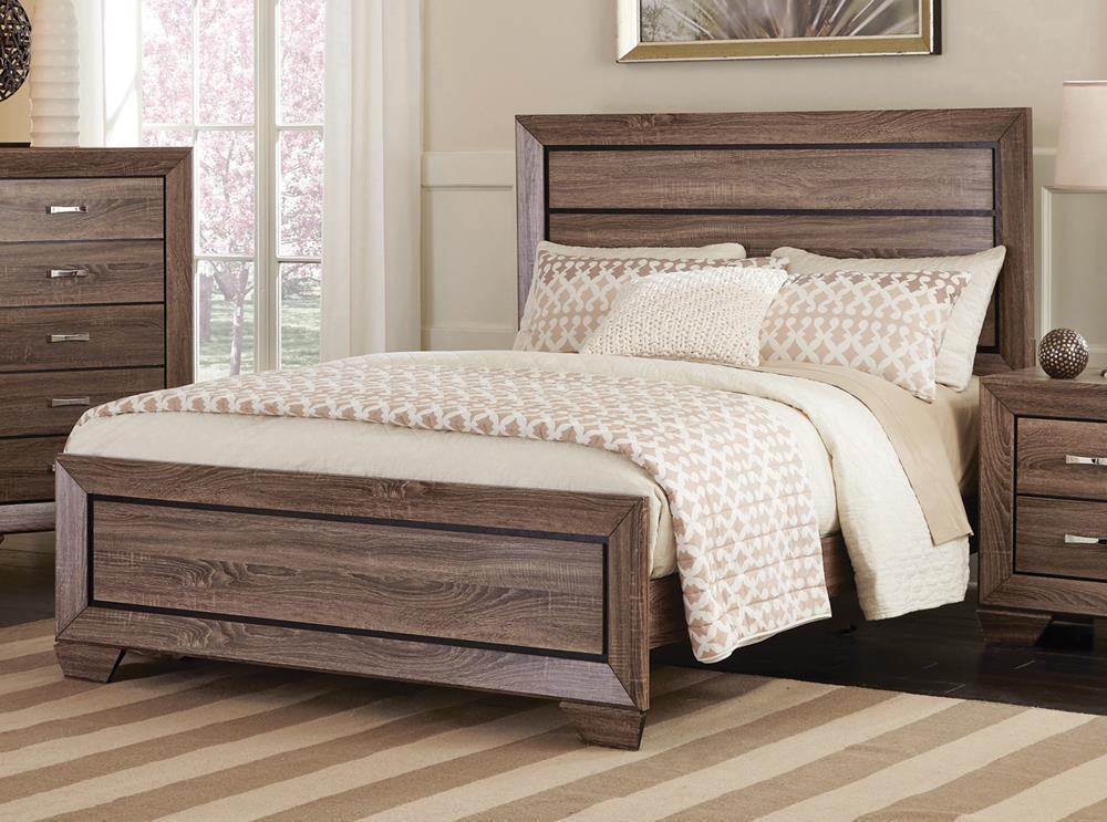 Kauffman - California King Bed - 53.5 - Wood - Light Brown