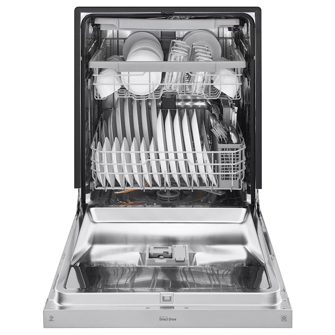 LG Front Control Dishwasher with QuadWash in Stainless