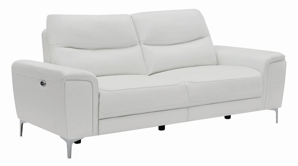 Largo - Power Reclining Sectional - White