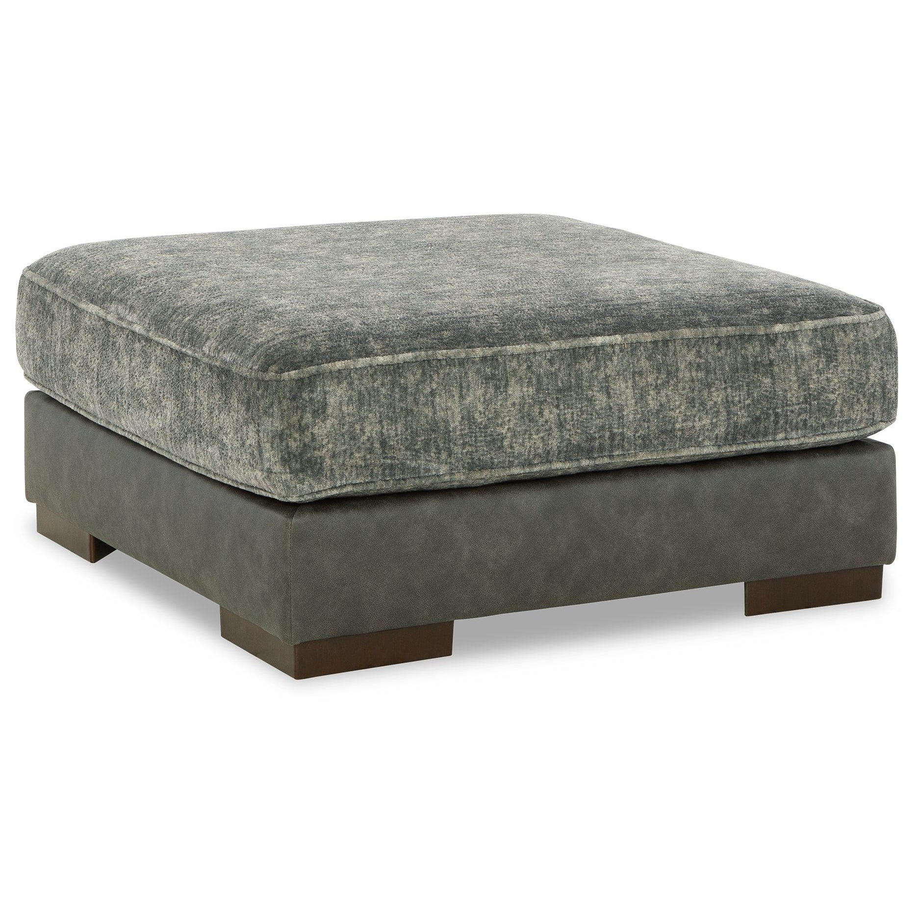 Larkstone - Pewter - Oversized Accent Ottoman