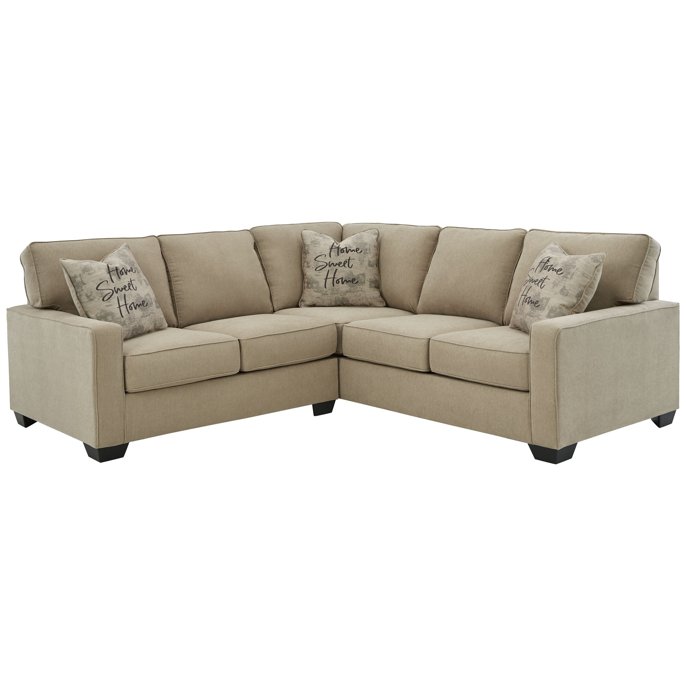 Lucina - Quartz - Left Arm Facing Loveseat 2 Pc Sectional