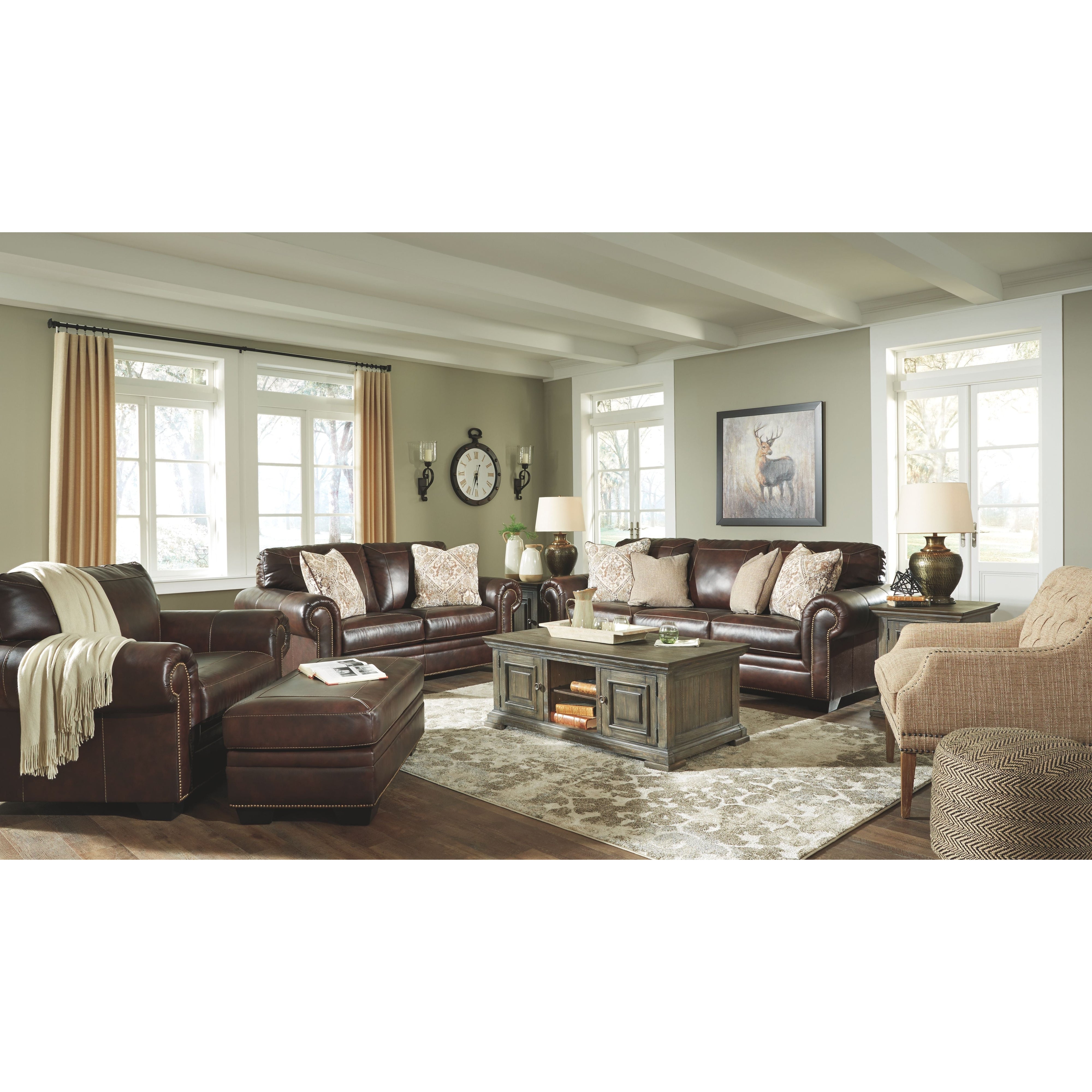 Roleson - Dark Brown - Loveseat