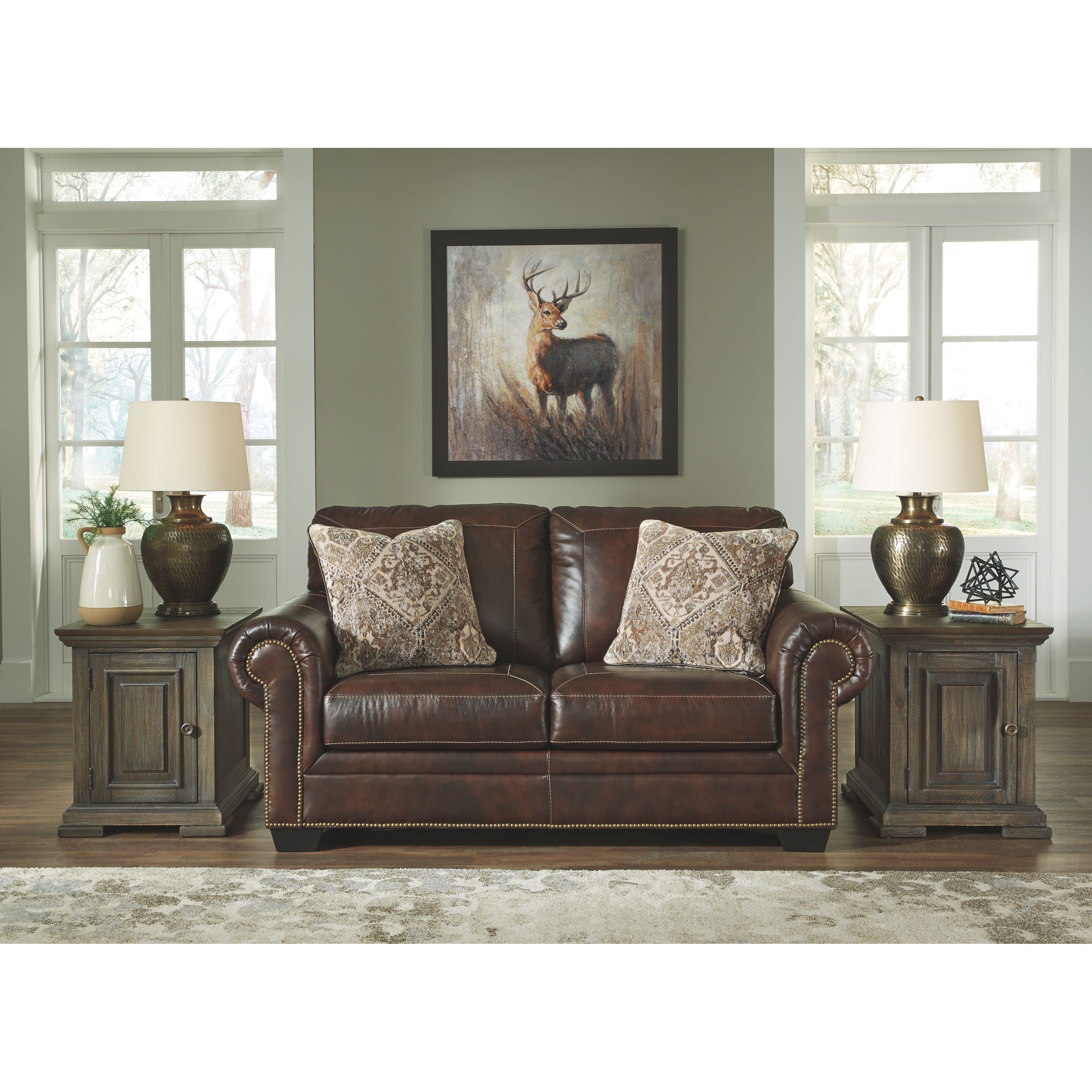 Roleson - Dark Brown - Loveseat