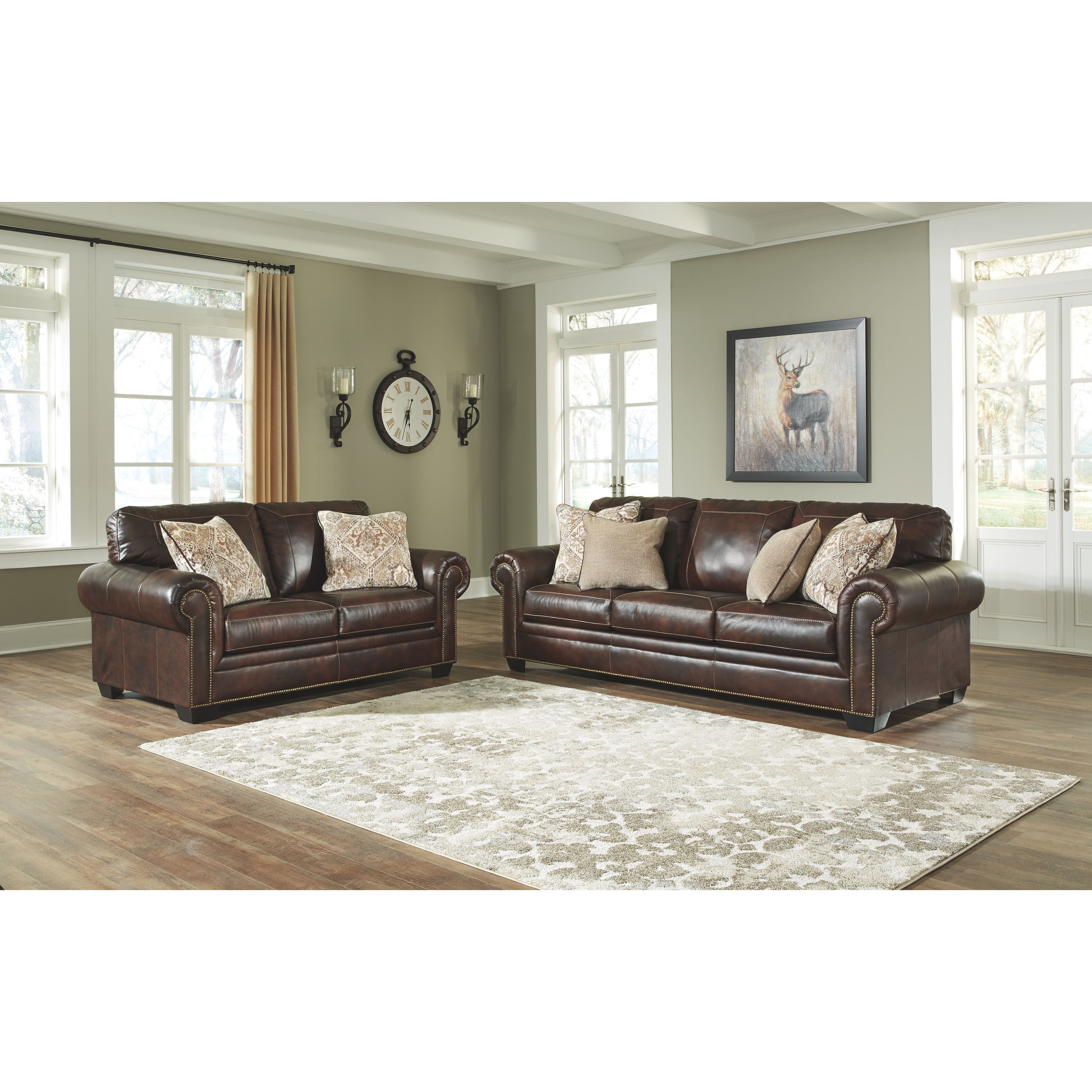 Roleson - Dark Brown - Loveseat