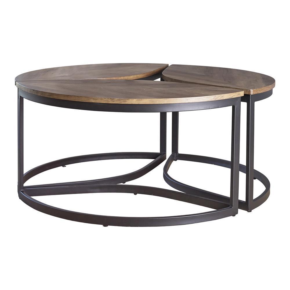 Round Coffee Table - Brown