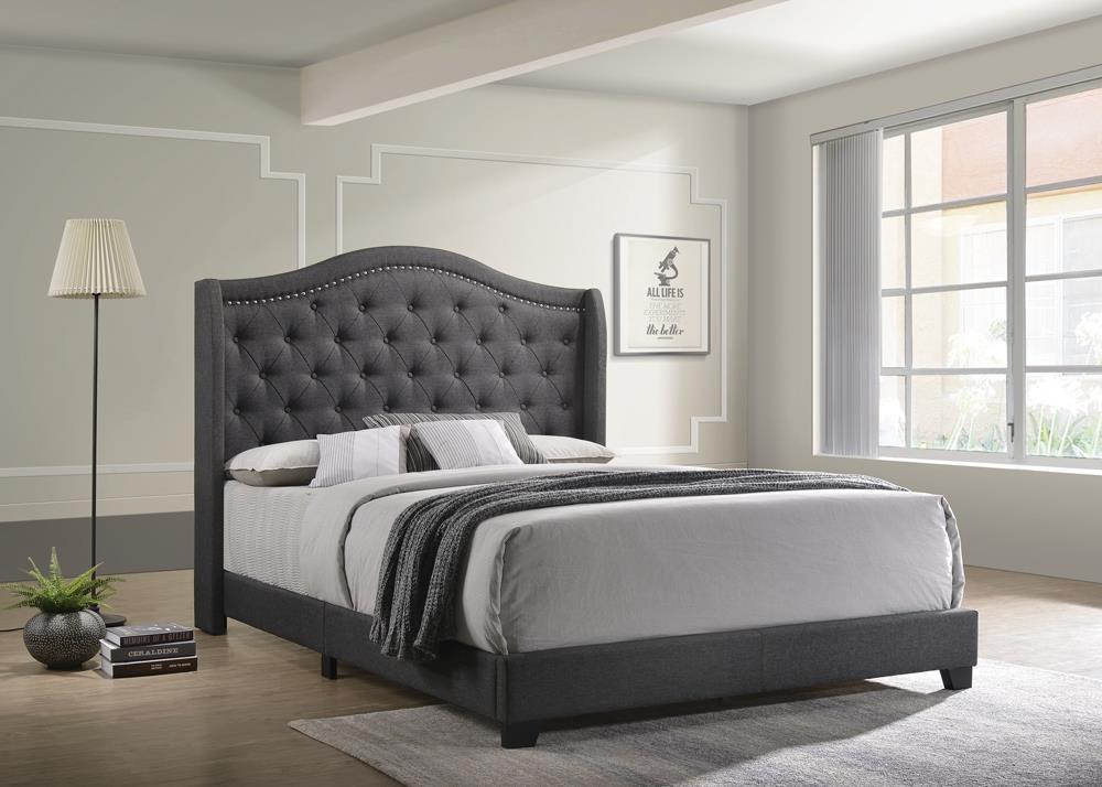 Sonoma Upholstered Bed - Eastern King Bed - Grey