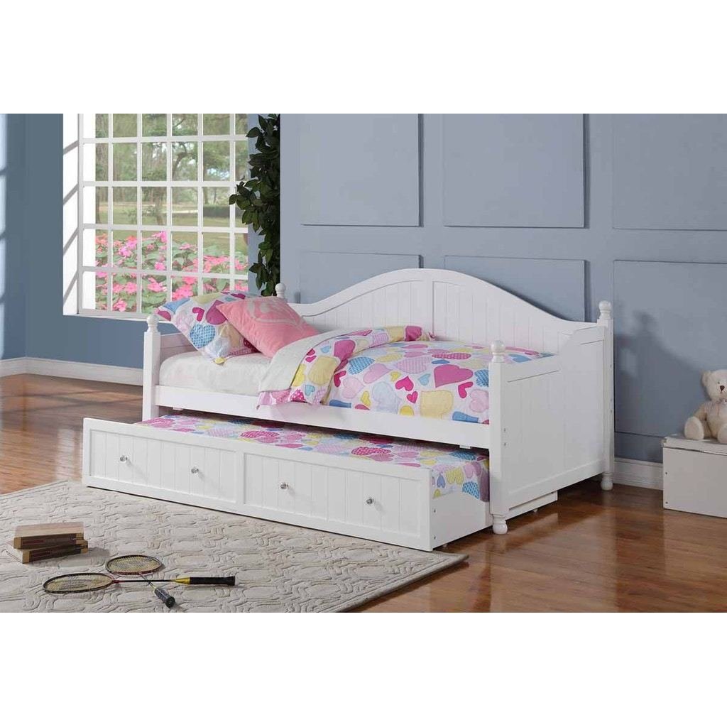 Twin Daybed W/Trundle in White