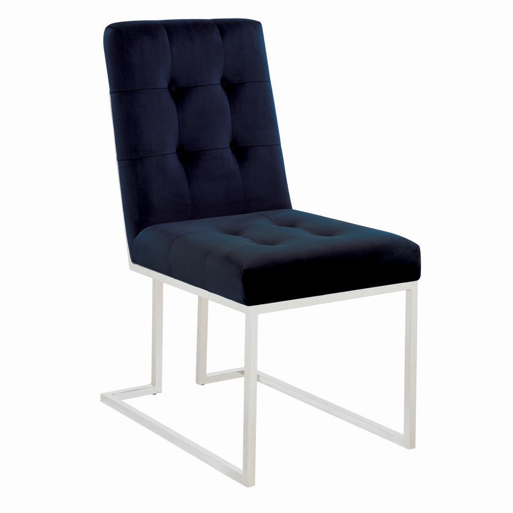 Upholstered Dining Chair - Blue