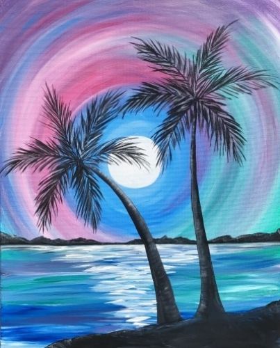 Easy Landscape Painting Ideas for Beginners, Easy Canvas Painting Ideas, Easy Tree Paintings, Easy Landscape Paintings, Simple Acrylic Painting Ideas for Beginners