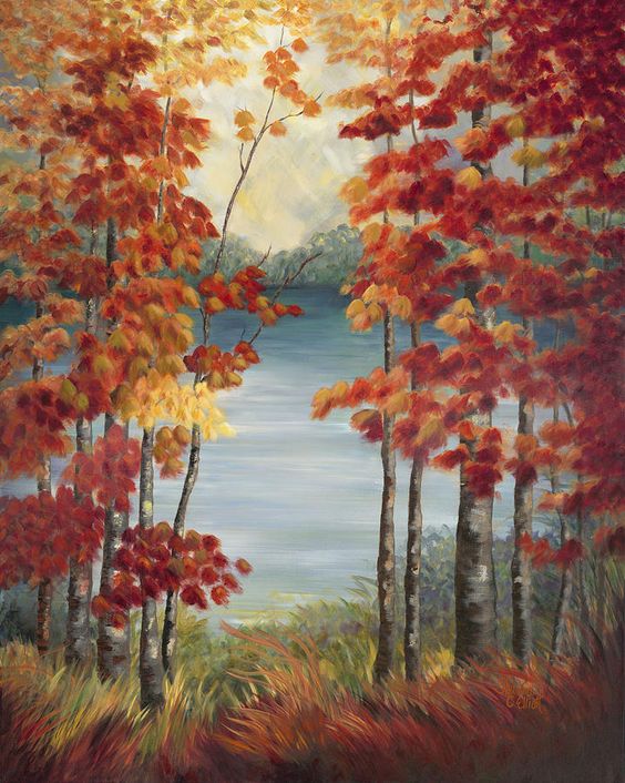 30 Easy Landscape Painting Ideas for Beginners, Easy Canvas Painting Ideas, Easy Tree Paintings, Easy Landscape Paintings, Simple Acrylic Painting Ideas for Beginners