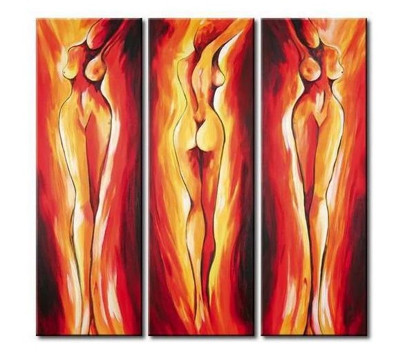 Abstract Figure Painting, Acrylic Canvas Paintings, Modern Wall Art Painting, Modern Contemporary Paintings