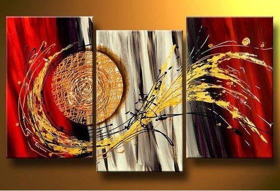 3 Piece Wall Art Painting, Modern Abstract Painting, Canvas Painting for Living Room, Modern Wall Art Paintings, Large Painting for Sale